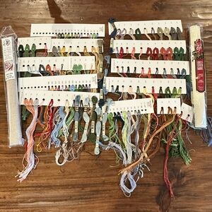 Assorted Cross Stitch Supplies